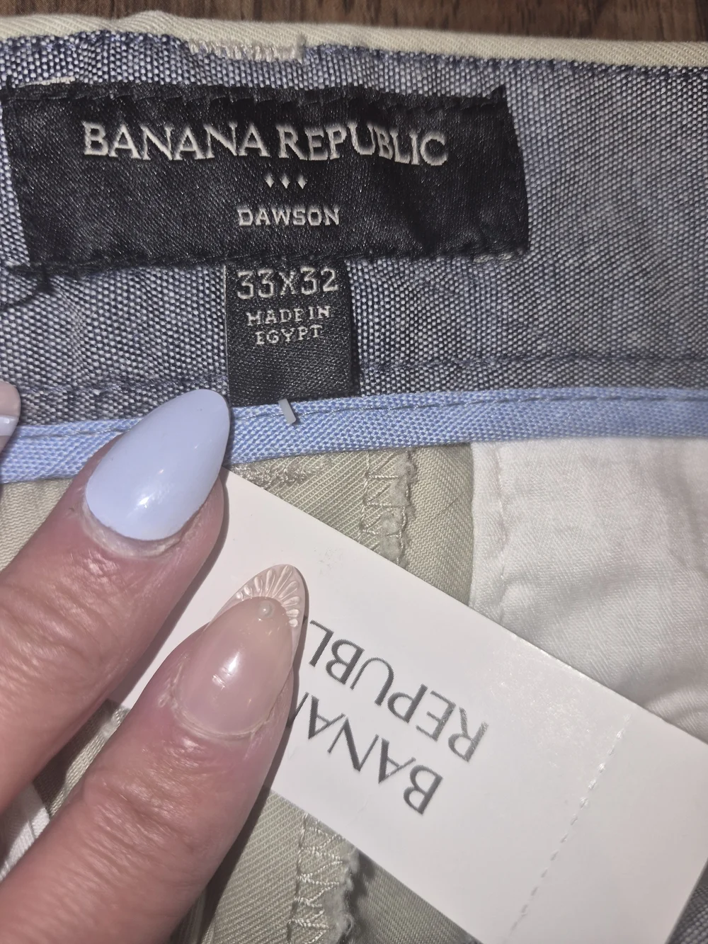 NWT Banana Republic Dawson Chino pants  Tundra Men Sz 33/32
